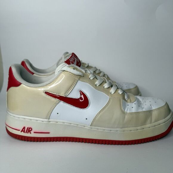 Nike Air Force 1 Low Jewel White University Red 2012 Shoes Mens 12 488298-117 main image 7